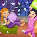 Crazy Pillow Fight Sleepover Party